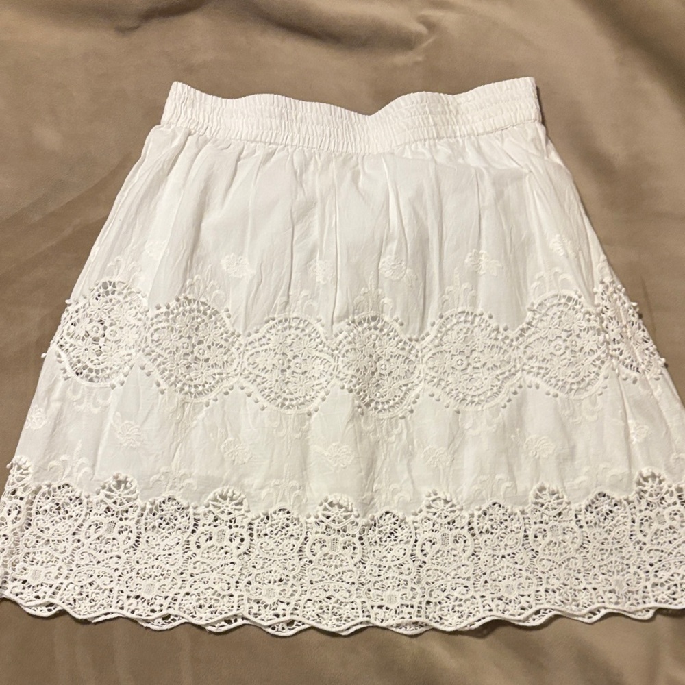 Grace Elements White A-Line Skirt